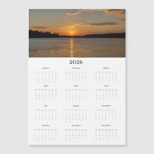 Calendario con Foto Calendario Magnético de Año