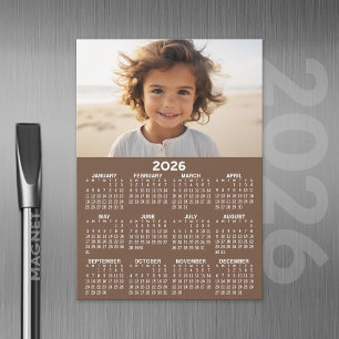 Calendario con foto - Tarjeta magnética de año com