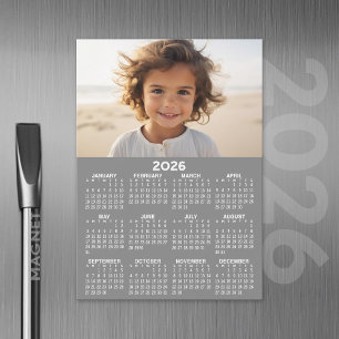 Calendario con foto - Tarjeta magnética de año com