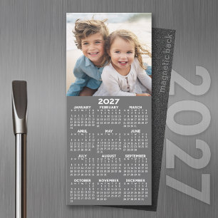 Calendario con Foto Vista Anual Moderna Minimalist