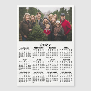 Calendario con Foto Vista Anual Moderna Minimalist
