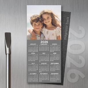 Calendario con foto vista de año completo Mínimo m
