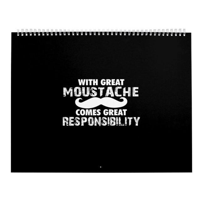Calendario con gran bigote llega una gran responsabilidad (Tapa)