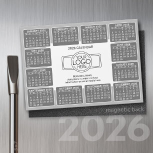 Calendario con logotipo Información de contacto Gr