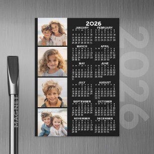 Calendario con tarjeta magnética de 4 Collages de 