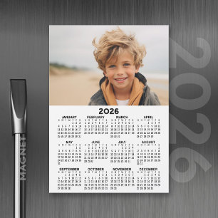 Calendario con tarjeta magnética de vista de año f