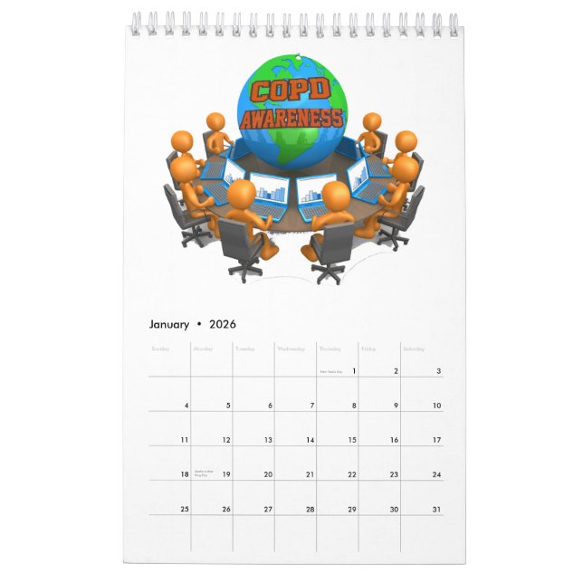 CALENDARIO CONCIENCIA SOBRE LA COPD 2021 (Jan 2026)