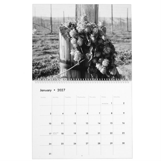 Calendario Condado de Yakima con película (Jan 2027)