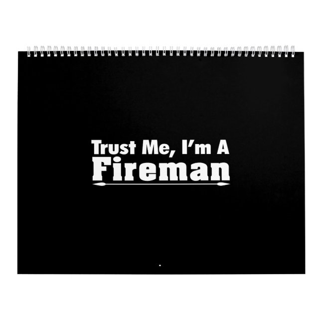 Calendario confía en mí, soy un bombero (Tapa)