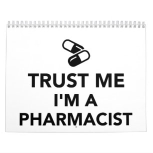 Calendario Confíe en que yo es farmacéutico