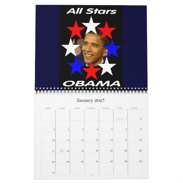 Calendario Conmemorativo de Barack Obama 2009 (Jan 2027)