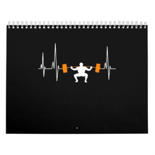 Calendario Construcción del cuerpo de latido de barbería de