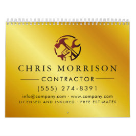 Calendario Construction Business Marketing Logo