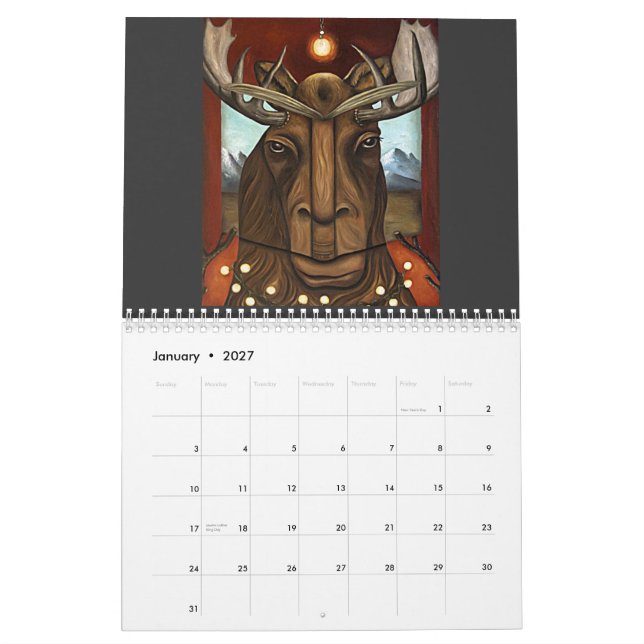 Calendario contorsionista, 2011 (Jan 2027)