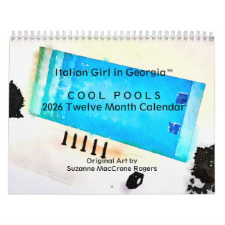 Calendario Cool Pools - 2026 Twelve Month Art Calendar
