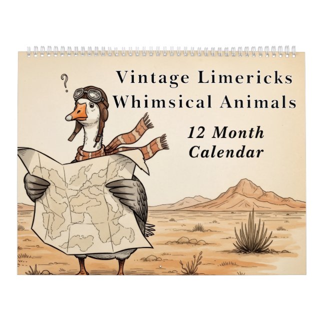 Calendario Coplas de Limericks Caprichosos Animales | Dispara (Tapa)