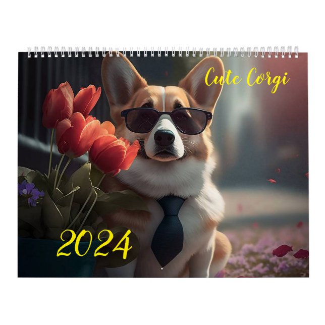 Calendario Corgi. 2024 (Tapa)