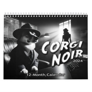 Calendario Corgi Noir 2024