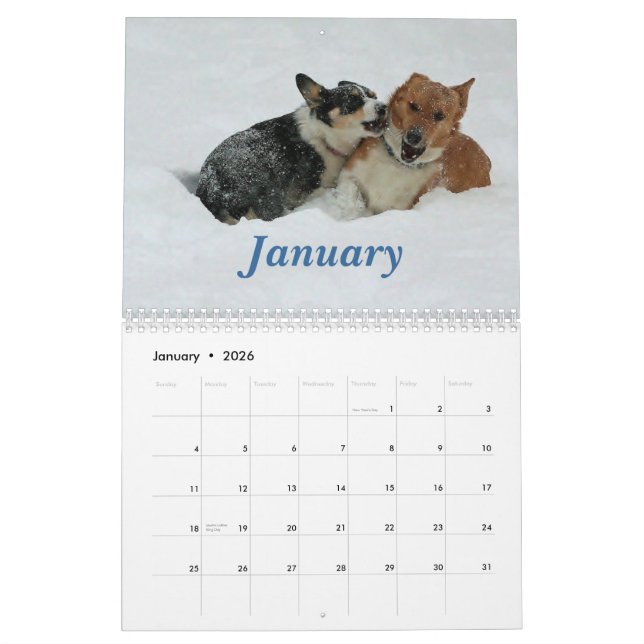 Calendario Corgis en camino 2013 (Jan 2026)