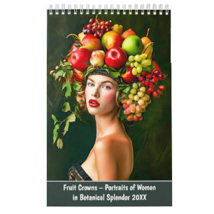 Calendario Coronas de Frutas – Retratos de Mujeres en Esplend