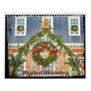 Calendario Coronas de Williamsburg colonial
