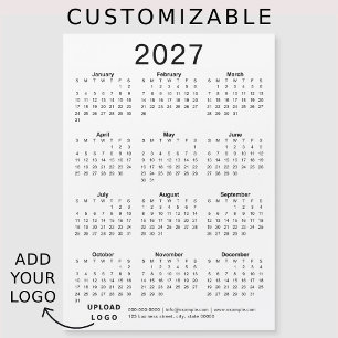 Calendario Corporativo de Logotipo Empresarial Per