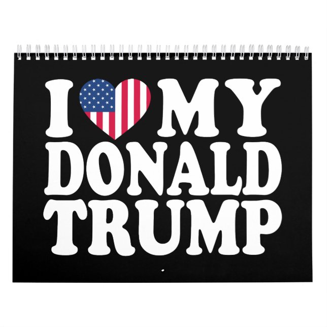 Calendario Corro A Mi Donald Trump Por La Presidencia 2024 (Tapa)