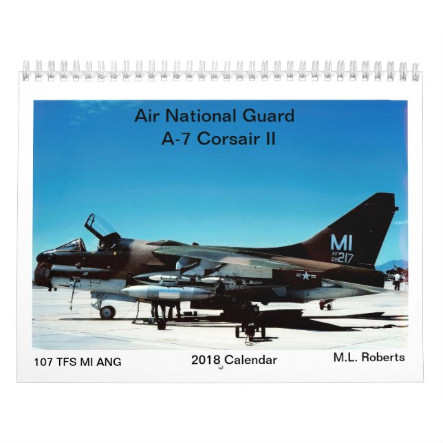 Calendario Corsario del Guardia Nacional A-7 del aire II (Tapa)
