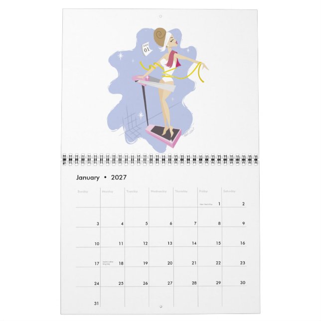 Calendario Cosas de Nicole 2012 Calendar (Jan 2027)