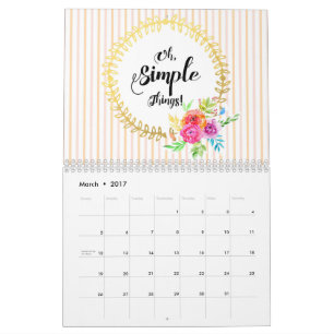 Calendario ¡Cosas Simples!