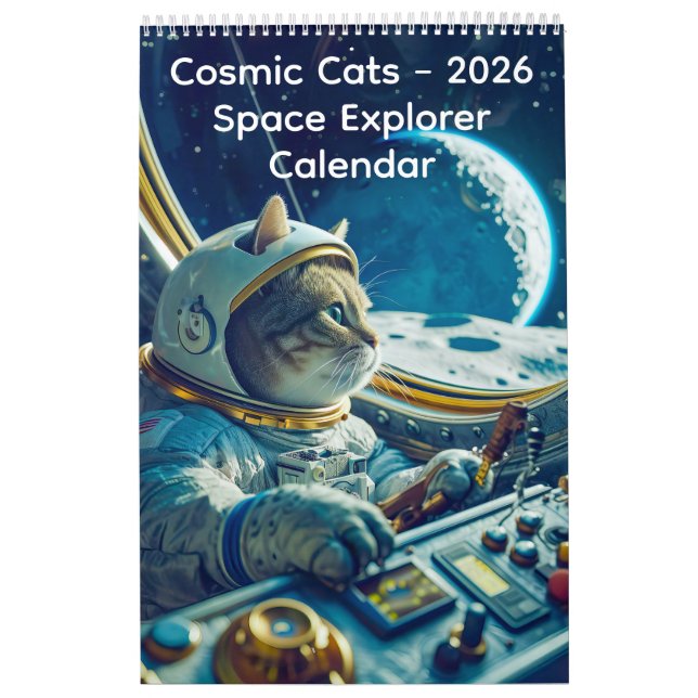 Calendario Cosmic Cats - 2026 Space Explorer Calendar (Tapa)