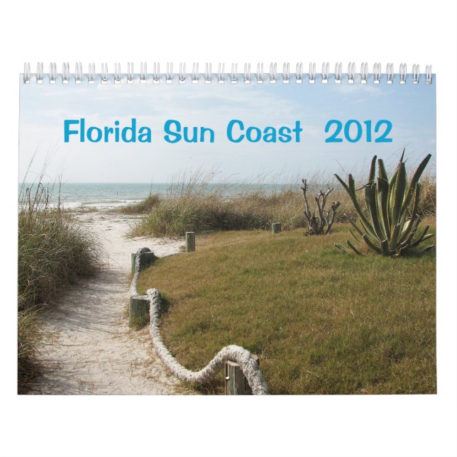 Calendario Costa oeste 2012 de la Florida (Tapa)