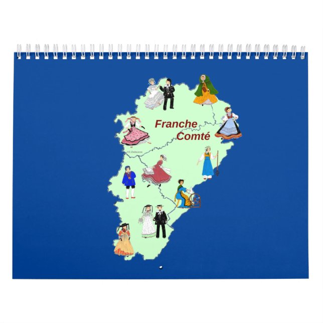 Calendario Costume traditionnel de Franche-Comté (Tapa)