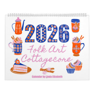 Calendario Cottagecore Grannycore Arte Popular 2026 Tradicion