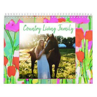 Calendario County Living with Family and Style Calendar