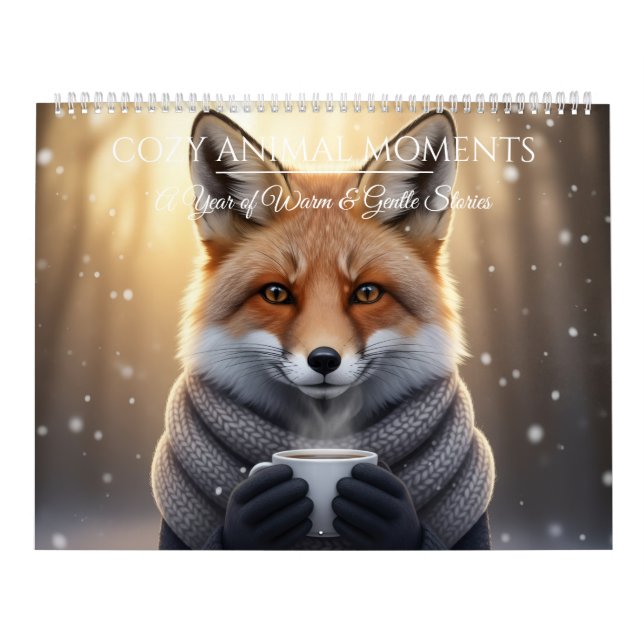 Calendario Cozy Animals - Wall Art Calendar (Tapa)