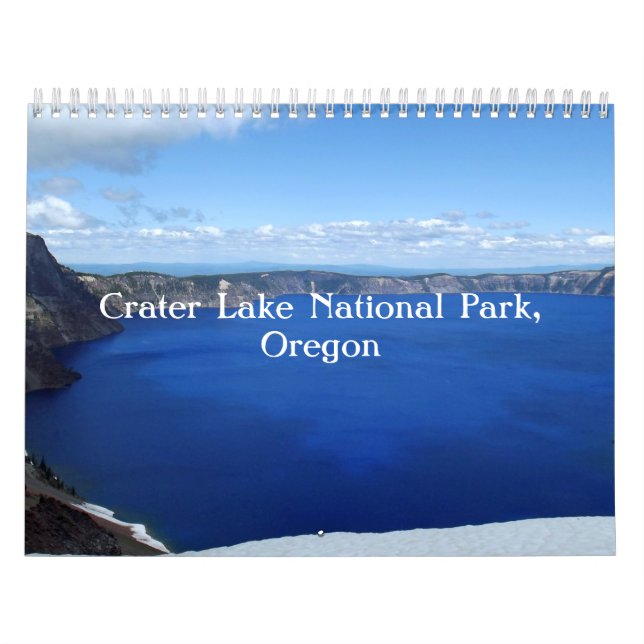 Calendario Crater Lake Oregon (Tapa)