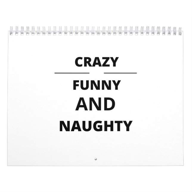 CALENDARIO CRAZY FUNNY AND NAUGHTY (Tapa)