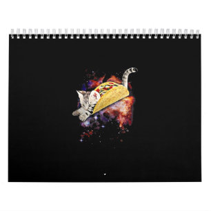 Calendario Crazy Space Taco Cat Funny Galaxy Gift