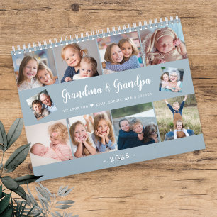 Calendario Crea tu propia escritura moderna de fotos familiar