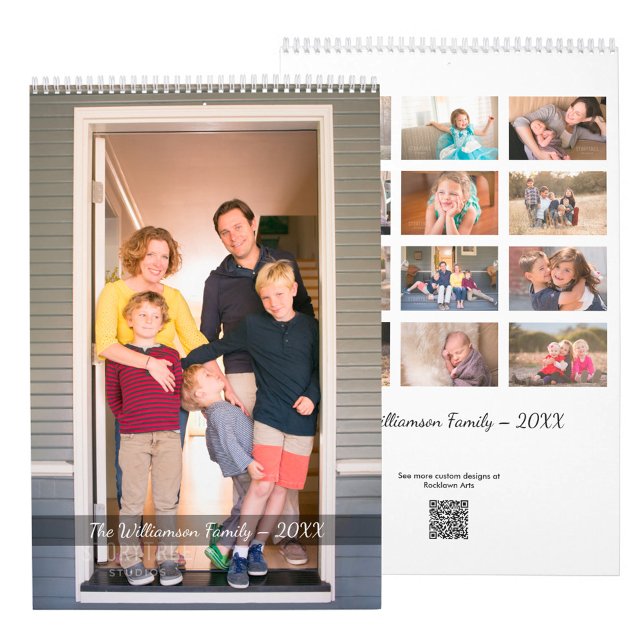 Calendario Crea Tu Propia Foto Moderna (Create Your Own Modern Photo Calendar, front/back)