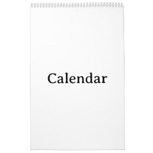 Calendario Crea tu propia página sencilla de 17" x 11" de col
