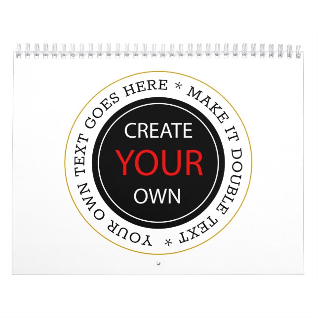 Calendario Crea tu propio 2026 Personalizado, con marca / Fot (Tapa)