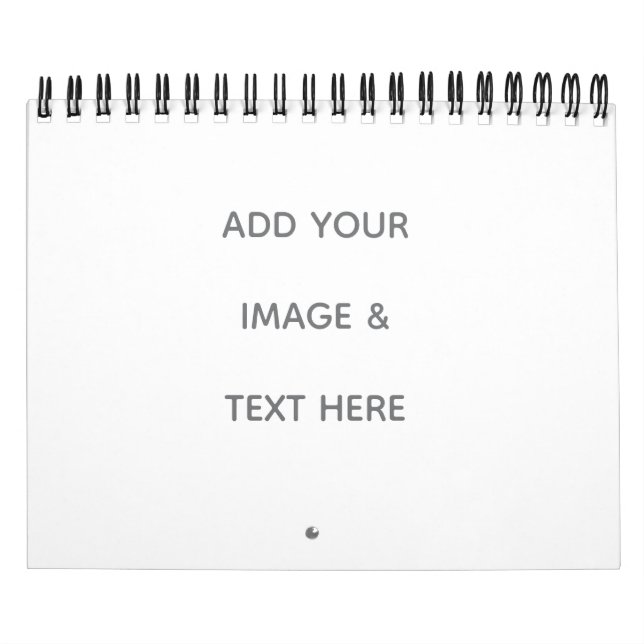 Calendario Crea tu propio blanco (Tapa)