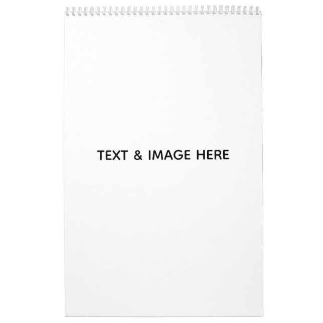 Calendario Crea tu propio blanco (Tapa)
