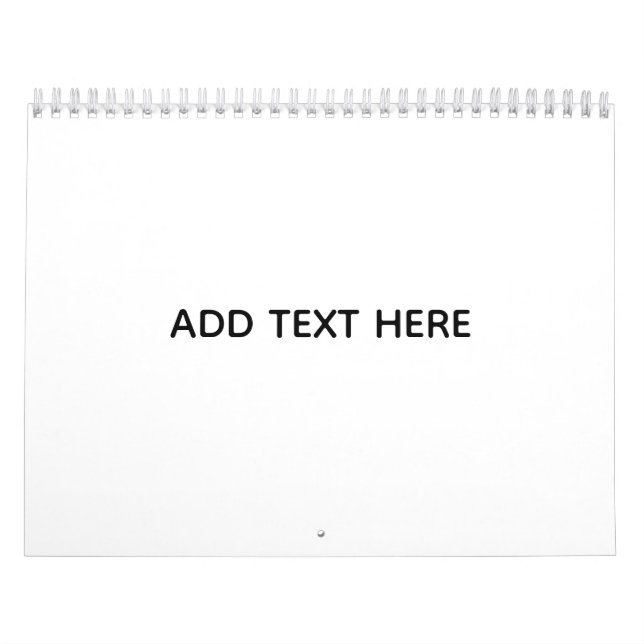 Calendario Crea tu propio blanco  (Tapa)