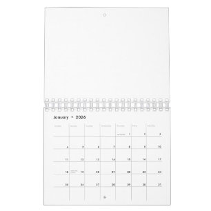 Calendario Crea tu propio blanco