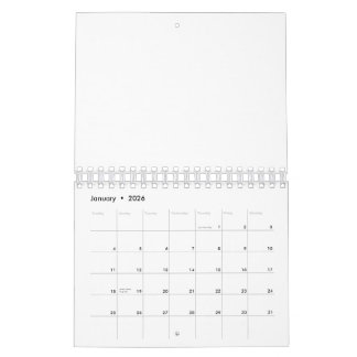Calendario Crea tu propio blanco