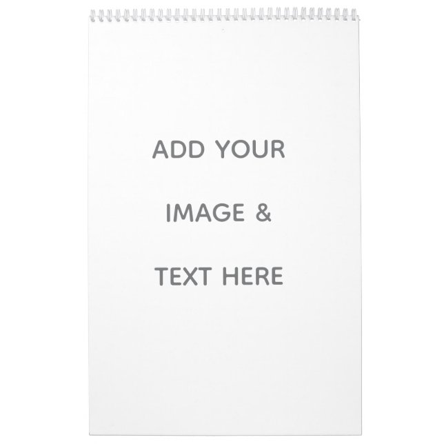 Calendario Crea tu propio blanco  (Tapa)