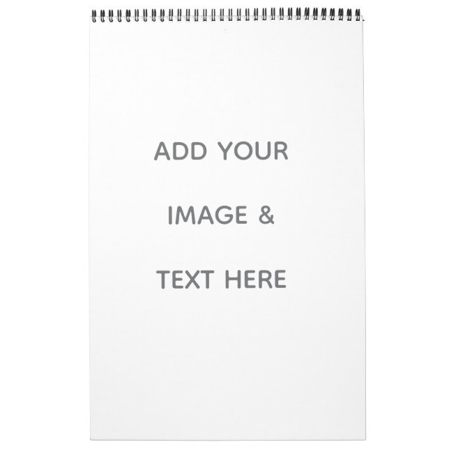 Calendario Crea tu propio blanco  (Tapa)